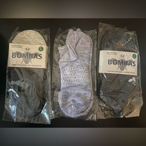 Bombas Women's Performance Cushioned Socks size Large 2 ankle and 1 no show